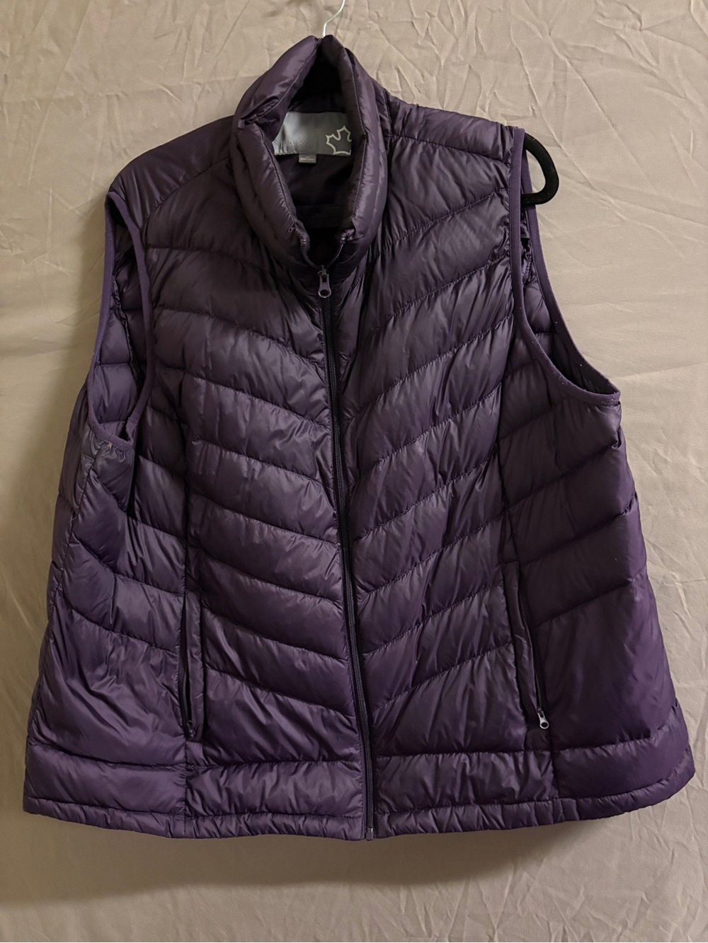 Sears Purple Quilted Puffer Vest